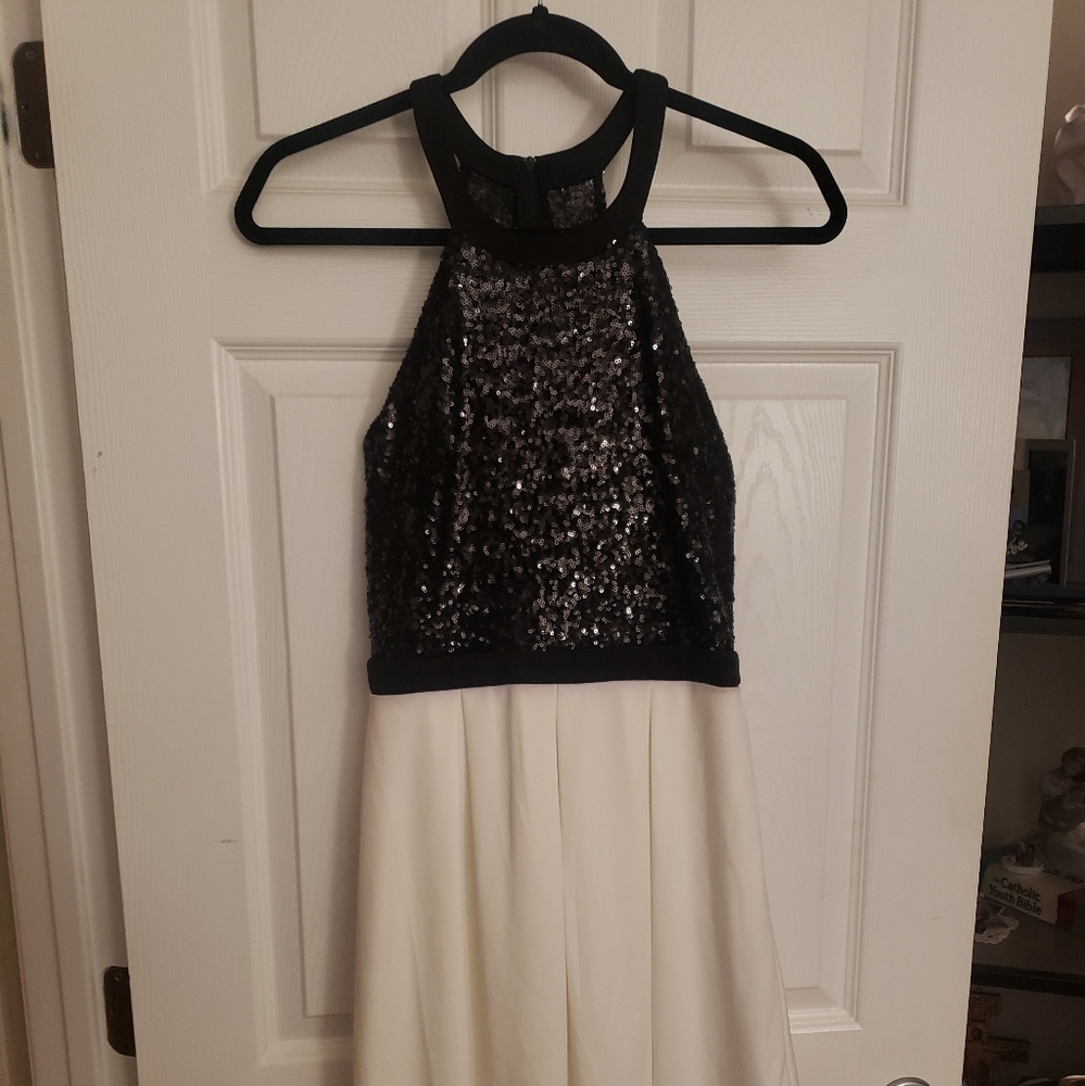 Black and white dress
